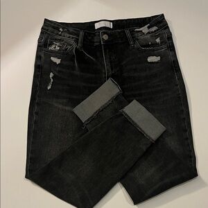 Vervet Black Distressed Jeans